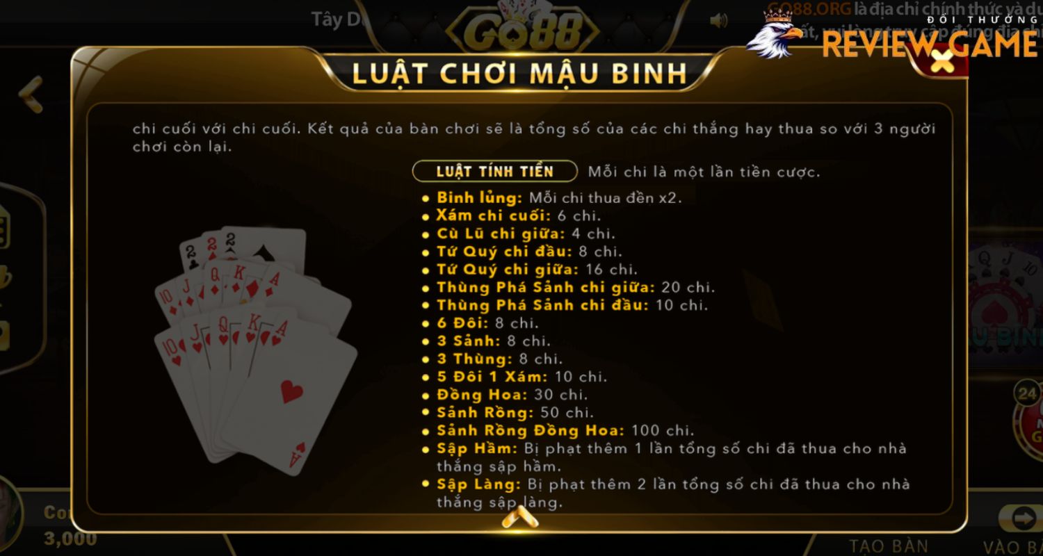Các thuật ngữ trong Mậu Binh mà người chơi cần nắm rõ